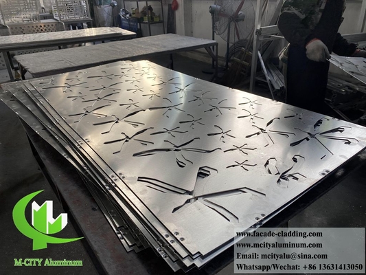 Lasergeschnittene Metallbildschirmplatten Aluminiumbleche Dekorationsmaterial für Gebäudewandfassaden Verkleidung pulverbeschichtet