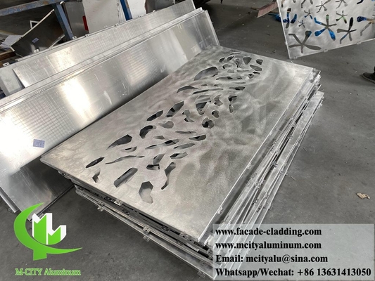 Lasergeschnittene Metallplatten mit Mustern Dekorierte Metallplatten für Bildschirmwand