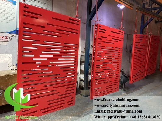 Perforierte Metallplatte aus Aluminiumfolie mit einer Dicke von 3 mm, Pulver, mit LED-Licht beschichtet