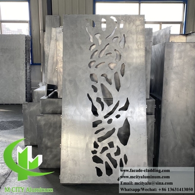 Lasergeschnittene Metallbildschirmplatten Aluminiumbleche Dekorationsmaterial für Gebäudewandfassaden Verkleidung pulverbeschichtet