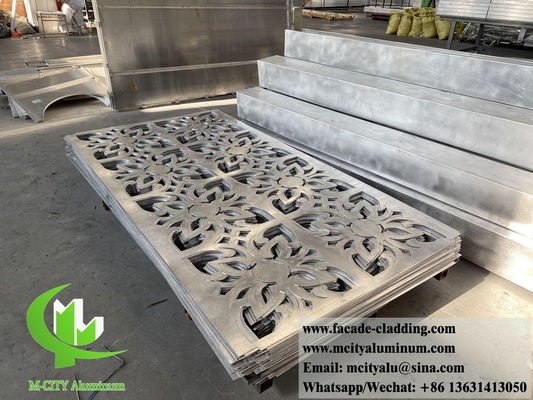 4mm-Aluminiumplatten mit dekorativen Mustern für die Verkleidung von Fassadenwänden