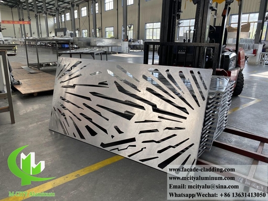 Lasergeschnittene Metallbildschirmplatten Aluminiumbleche Dekorationsmaterial für Gebäudewandfassaden Verkleidung pulverbeschichtet