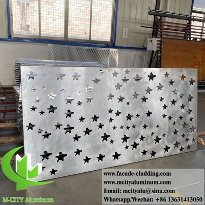 4mm-Aluminiumplatten mit dekorativen Mustern für die Verkleidung von Fassadenwänden