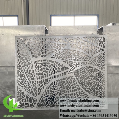 Lasergeschnitten hohles Design Metallplatten Aluminiumbildschirm Datenschutzbildschirm Pulver beschichtet