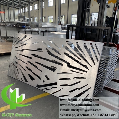 3D-Metallfassade Aluminiumverkleidung Hohlgestaltung Splitter Farbe 1m x 1m 3mm Dicke