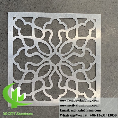 Aluminium-Dekorationsmusterplatten Metallbildschirm zur Wanddekoration 3 mm Dicke