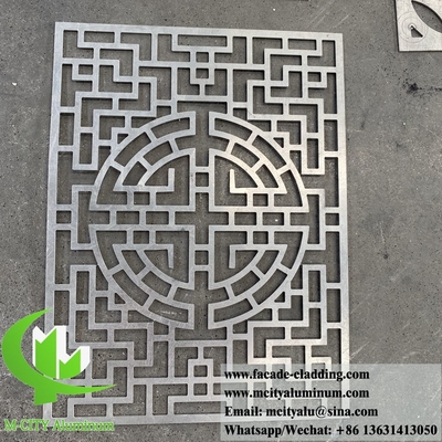 Aluminium-Dekorationsmusterplatten Metallbildschirm zur Wanddekoration 3 mm Dicke