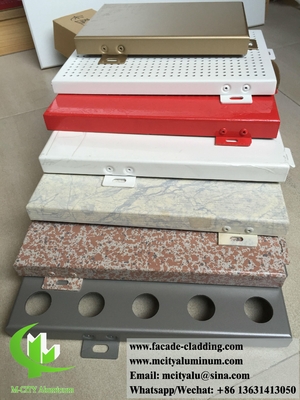 Moderne Design-Metallfassade Verkleidung Aluminiumblech mit Mustern 4 mm Dicke