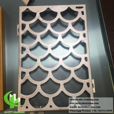 Moderne Design-Metallfassade Verkleidung Aluminiumblech mit Mustern 4 mm Dicke
