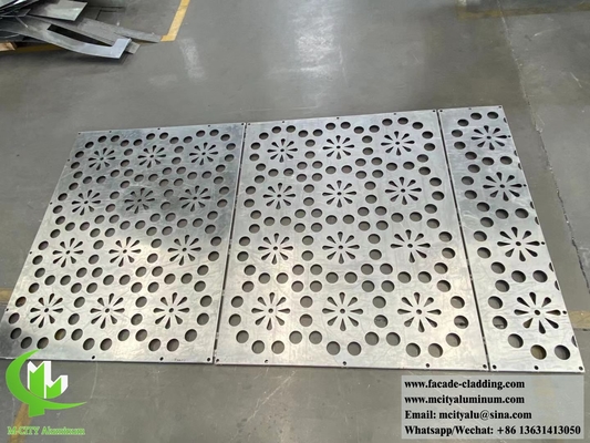 Lasergeschnittene Metallbildschirme, Aluminiumplatten mit Mustern, PVDF-Pulver mit Farbbeschichtung