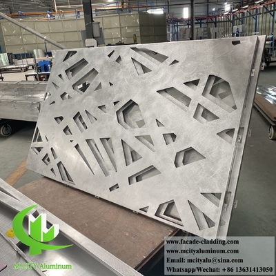 Lasergeschnittene Metallbildschirme, Aluminiumplatten mit Mustern, PVDF-Pulver mit Farbbeschichtung