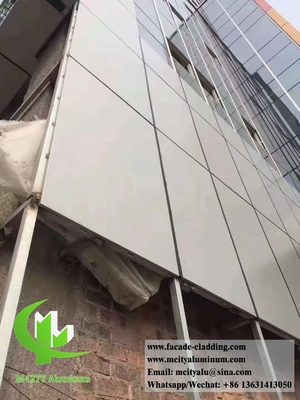 Massivaluminium Wandverkleidung 3mm PVDF Finale 15 Jahre Garantie Außendekoration für Wandfassade