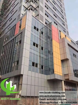 Massivaluminium Wandverkleidung 3mm PVDF Finale 15 Jahre Garantie Außendekoration für Wandfassade