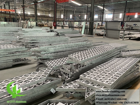 Lasergeschnittenes Metallbildschirm Aluminiumblech 3mm PVDF Metallwandverkleidung für Gebäudedekoration
