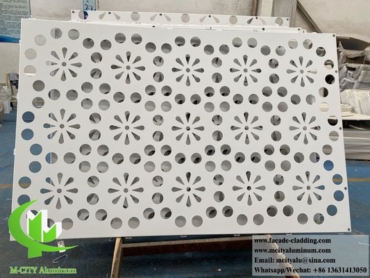 Architektonische Feste Aluminiumverkleidung 3 mm Dicke Pulver beschichtet Weißfarbe Rostfeste
