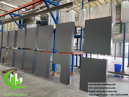 PVDF 3 mm dicke Metallbeschichtung Aluminiumbildschirm zum Dekorieren von Gebäudewandfassade, Verkleidung, Säule