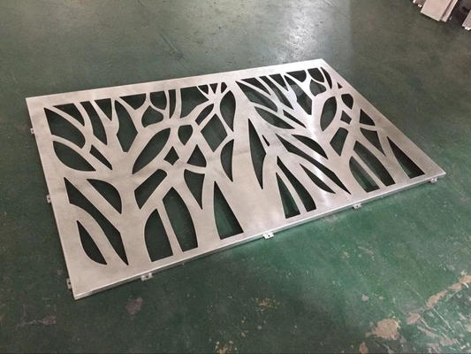 Architektonisches Metall-Laser-Schnitt-Schirm Aluminium-Festplatte mit Baummuster