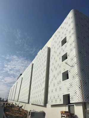 Architektonische Metallwandverkleidung Massiv-Aluminiumblech mit Mustern für Gebäude Außen-Innenarchitektur