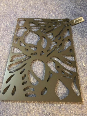 Dekorative Perforationsplatte aus Metall mit Pulverbeschichtung 3 mm Dicke quadratische Form