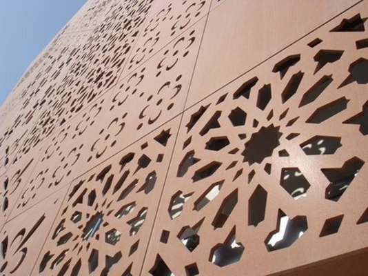 Architektonisches Metall-Laser-Schnitt-Schirm Aluminium-Festplatte mit Baummuster