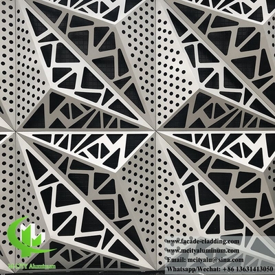 1m x 1m Metallfassade Aluminiumverkleidung 2mm Dicke Splitterfarbe 3D-Verkleidungsplatten