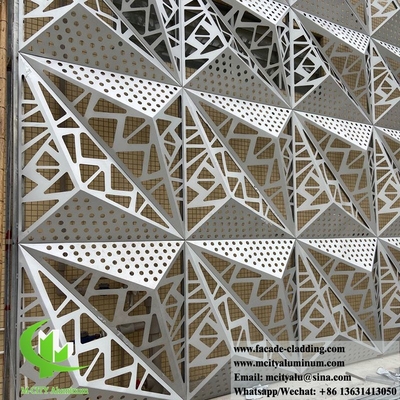 Aluminiumwandverkleidung Massivplatten 3D-Design mit dekorativen Mustern für Gebäudefassade