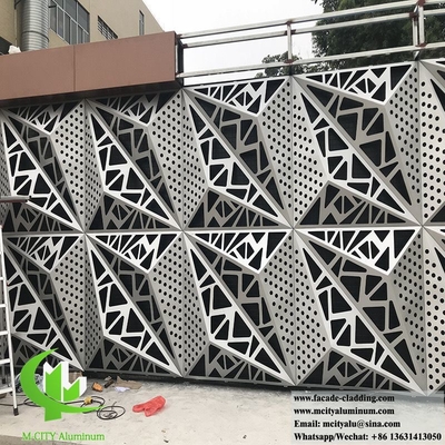 Aluminiumwandverkleidung Massivplatten 3D-Design mit dekorativen Mustern für Gebäudefassade