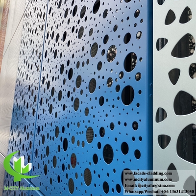 Perforierte Metallwandverkleidung, dekorative Aluminiumplatten für Betonwände