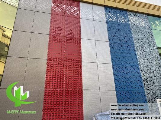 Perforierte Metallwandverkleidung, dekorative Aluminiumplatten für Betonwände