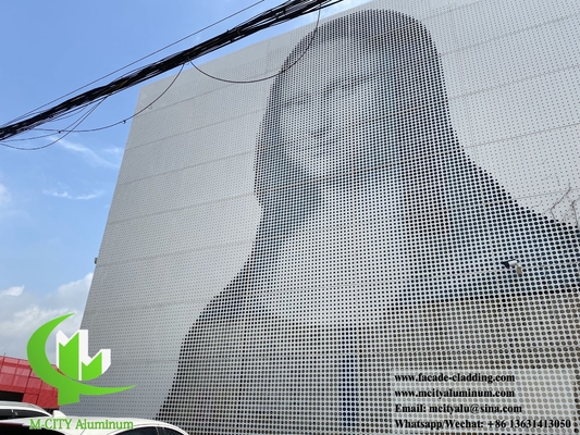 Perforierte Metallwandverkleidung Dekoration Massivfolie aus Aluminium