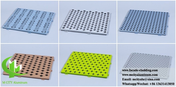Perforierte Metallwandverkleidung Dekoration Massivfolie aus Aluminium