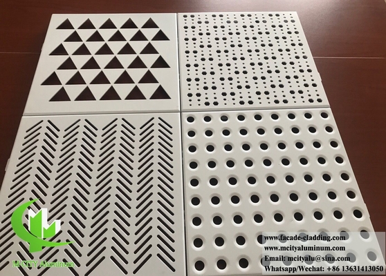 Lasergeschnitt Metallwandverkleidung Massivaluminiumplatten mit hohlem Design PVDF Rotfarbe