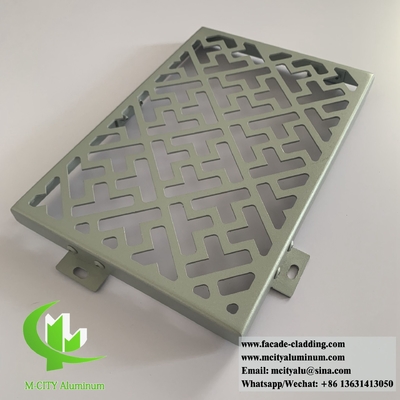 Perforation Massivaluminium Wandverkleidung Metallfassade Pulver beschichtet 10 Jahre Garantie 3 mm Dicke