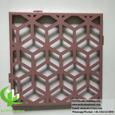 Metallbildschirm Lasergeschnitten Aluminiumbildschirm 10 mm Bronze Farbe Für Raumteiler Dekoration