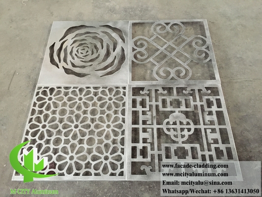 Schleuderschirm Aluminiumplatten Verkleidung Perforationsblech Splitter Farbe PVDF