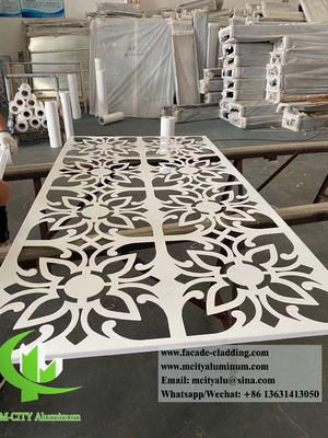 Dekorative Metallfolie Aluminium-Bildschirm Pulver beschichtet Interpon D2015 für Gebäudefassade