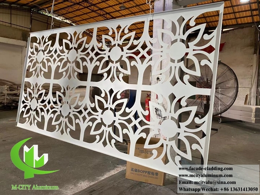 Metallbildschirm Lasergeschnitten Aluminiumbildschirm 10 mm Bronze Farbe Für Raumteiler Dekoration