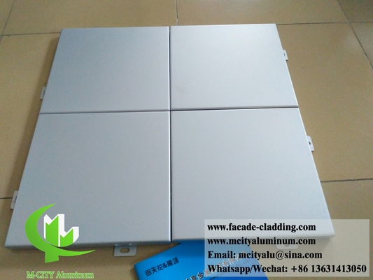 Massivaluminium Verkleidung Metallplatten für Wandverkleidung Fassade PVDF Beschichtung Graue Farbe