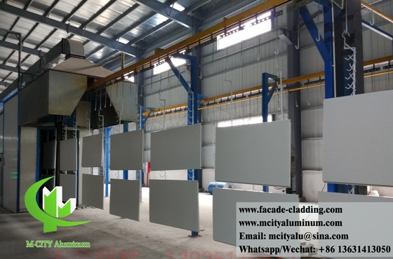 Massivaluminium Verkleidung Metallplatten für Wandverkleidung Fassade PVDF Beschichtung Graue Farbe