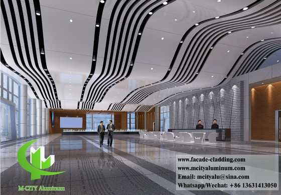 Aluminium-Fassadenverkleidung Metallwandblech Massiv-Aluminium-Platten Pulver überzogen Weiß