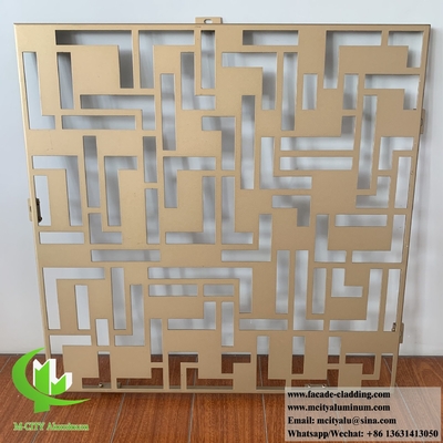 Lasergeschnittenes Metallblech mit Hohlmustern 3 mm Dicke Aluminium-Bedeckungsschirm