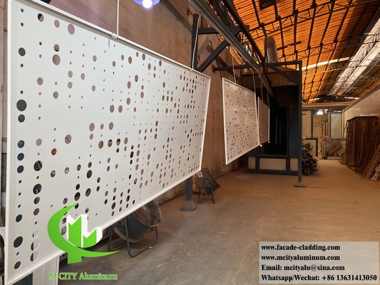 Lasergeschnittenes Metallblech mit Hohlmustern 3 mm Dicke Aluminium-Bedeckungsschirm