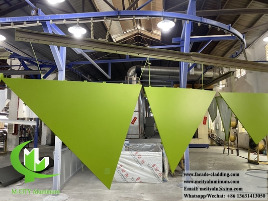 Massivaluminiumplatten Metallwandverkleidung Fassadenplatten 3 mm Dicke PVDF