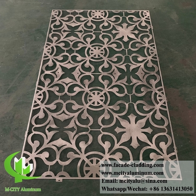 Lasergeschnittenes Metallblech mit Hohlmustern 3 mm Dicke Aluminium-Bedeckungsschirm