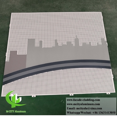 Aluminiumfolie Metallverkleidung Fassaden System feuerfeste Rostfeste Außendekoration
