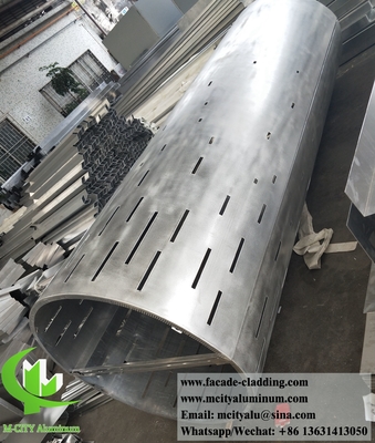 Metallwandverkleidung Aluminiumplatten Architektur Metallfassadensystem Wasserdicht