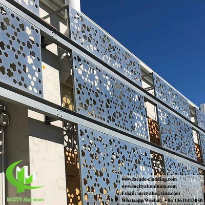 Perforierbare Metallplatten für Wandverkleidungen Aluminiumfassaden mit rundem Muster