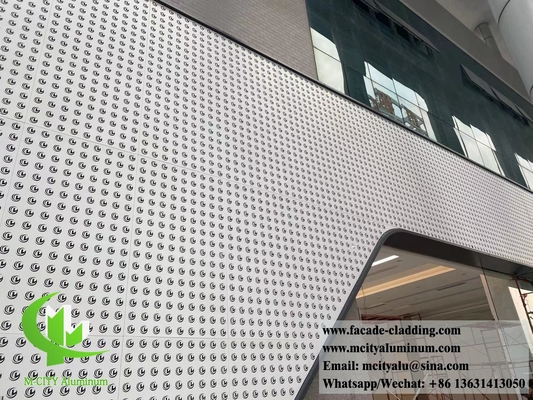Dekorative Aluminiumschirm-Metall-Fassadenplatten mit Perforationsmuster-Laser-Schnitt