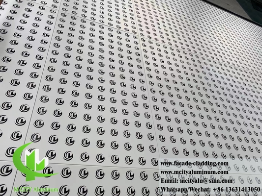 Dekorative Aluminiumschirm-Metall-Fassadenplatten mit Perforationsmuster-Laser-Schnitt