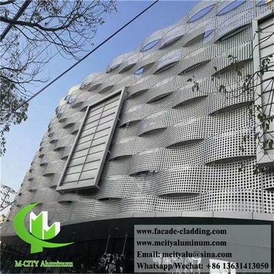 Aluminiumfolie Wandverkleidung Dekoration Architektonische Aluminiumplatten für Fassadensysteme